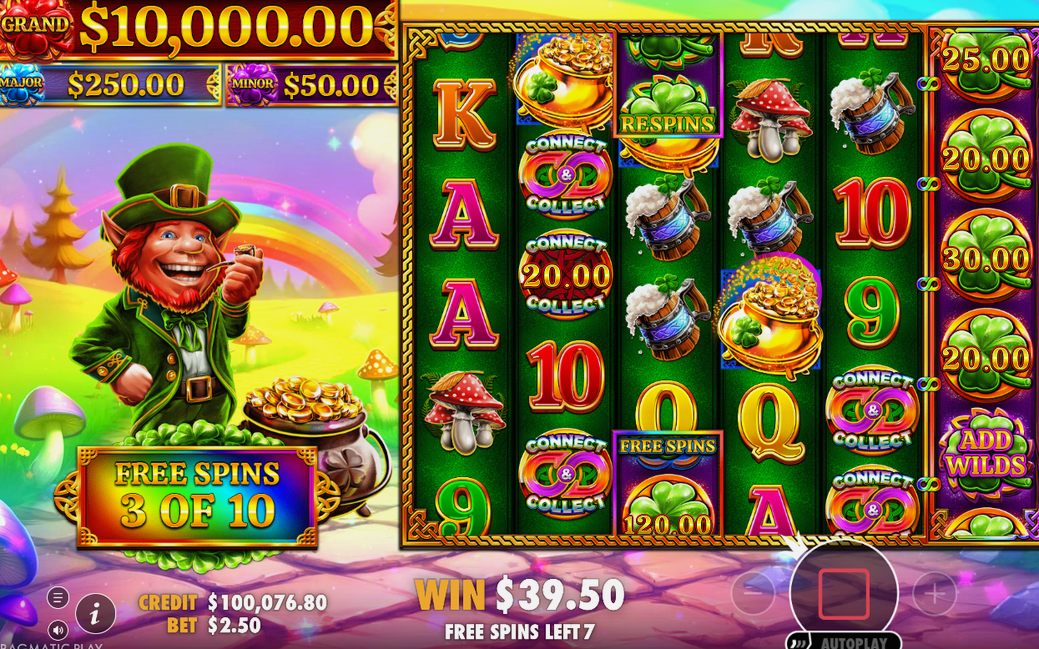 Free Spins round with FREE SPINS X OF Y counter